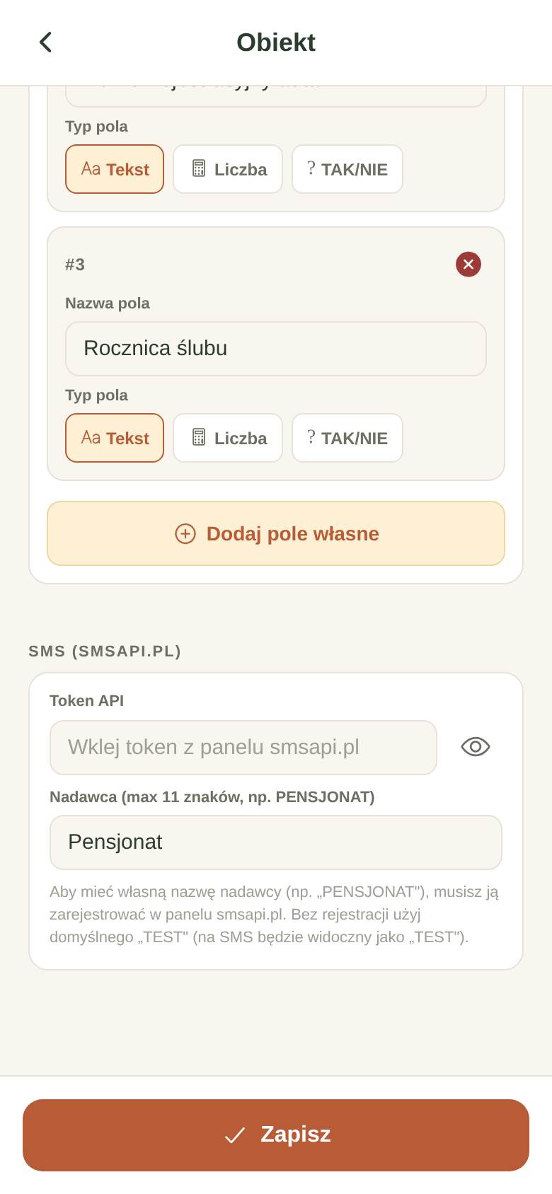 Pola własne